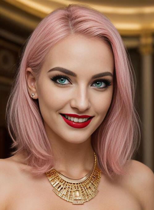 AI Porn Image of Fit Girl 1 Woman 20-30 Years Old Town Hall Pink