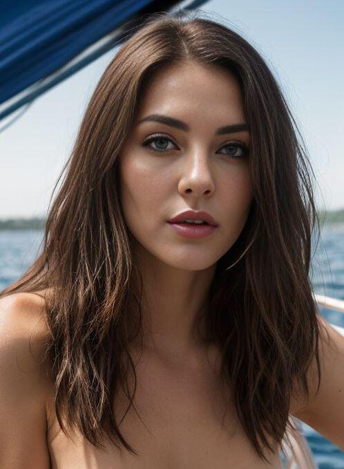 AI Porn Image of Natural Boat 18 Years Old Seductive Totally Naked Teen (18+)